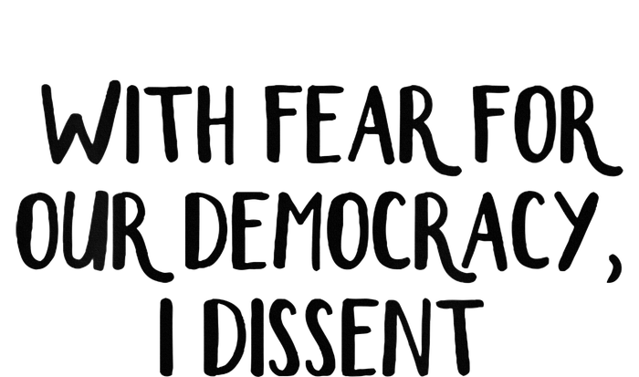 With Fear For Our Democracy I Dissent T-Shirt