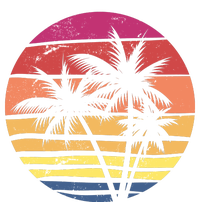 Summer Colorful Palm Tree Retro Sunset T-Shirt