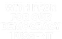 With Fear For Our Democracy I Dissent Women's Long Sleeve Flannel Pajama Set 