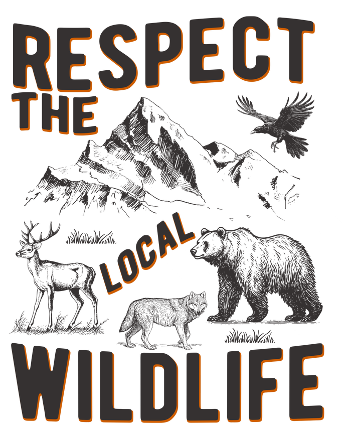 Respect The Local Wildlife Stainless Steel Insulated Water Bottle