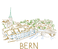 Bern Switzerland Unique Hand Drawn Art T-Shirt