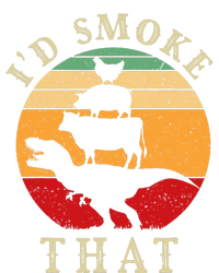 ID Smoke That Funny Bbq Vintage Meat Smoker Grill Dinosaur Flexfit Unipanel Trucker Cap