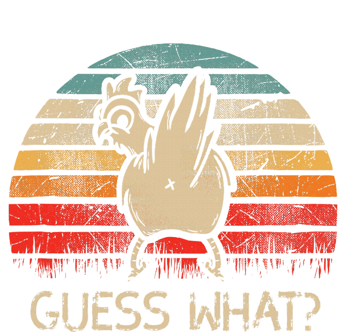 Retro Vintage Guess What Chicken Butt Funny T-Shirt