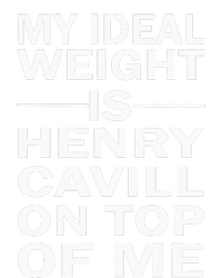 My Ideal Weight Is Henry Cavill On Top Of Me Women's Tri-Blend 3/4-Sleeve Raglan Shirt