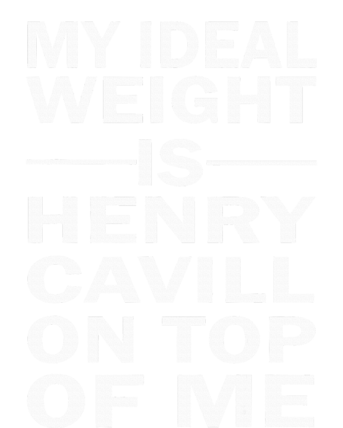 My Ideal Weight Is Henry Cavill On Top Of Me Women's Tri-Blend 3/4-Sleeve Raglan Shirt