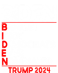 Anti Biden Biggest Idiot Democrats Ever Nominated Trump 2024 Gift Canvas