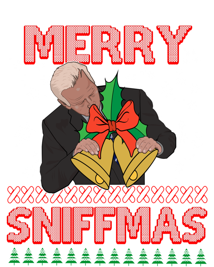 Anti Biden Ugly Christmas Funny Merry Sniffmas Xmas Great Gift T-Shirt