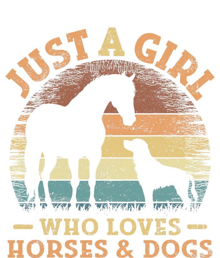 Just A Girl Who Loves Horses And Dogs T-Shirt