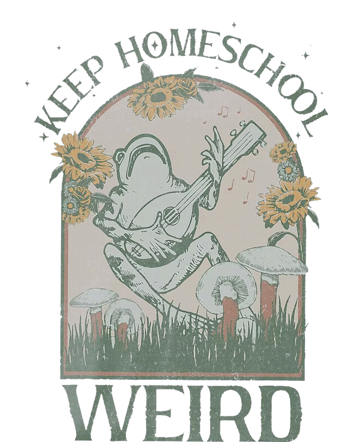 Funny Homeschool Teaching Keep Homeschool Weird Frog Mushroom Insulated Varsity Jacket