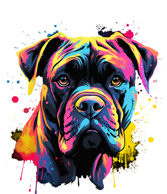 Cute Cane Corso Dog On Painted Cane Corso Sweatshirt