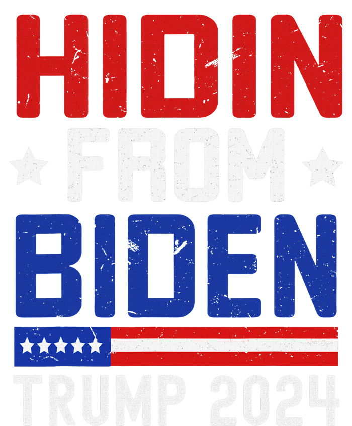 Hidin From Biden Funny Antibiden Trump 2024 T-Shirt