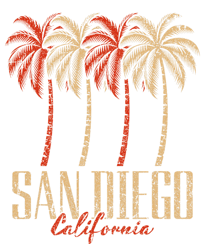 Vintage San Diego Retro Palm Trees Graphic Premium Hoodie