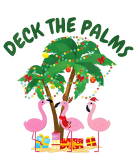 Tropical Christmas Florida Flamingo Deck The Palms T-Shirt