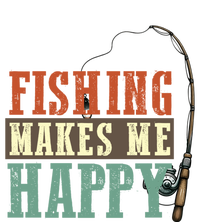 Fishing Makes Me Happy Fisher Fly Fishing Design Gift Ladies Long Sleeve Shirt