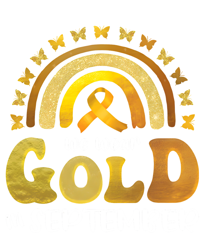 Childhood Cancer We Wear In September Gold Tall Long Sleeve T-Shirt