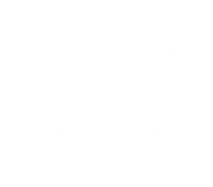 Nellis Afb Nevada Nv Vintage Established Athletic Sports Design Striped Beanie with Solid Band