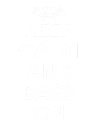 Keep Calm And Bass On Bass Fishing Gift Premium Hoodie