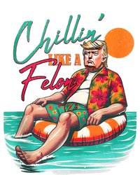 Funny Trump Chilling Like A Felon Summer 2024 Women's Knotted Racerback Tank