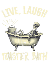 Live Laugh Toaster Bath Skeleton Bathroom Canvas