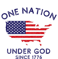 One Nation Under God Since 1776 Patriotic American July 4th V-Neck T-Shirt