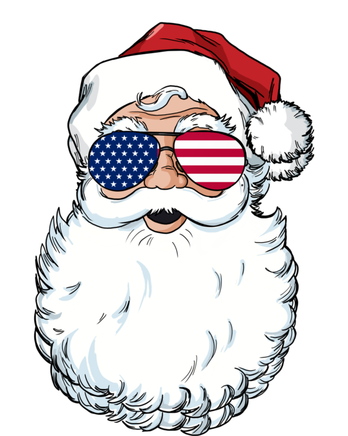 Santa Claus Patriotic Usa Sunglasses Christmas In July Santa Tank Top