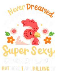 Funny Crazy Chicken Farmer Lady Women Funny Animal Chicken Lover Farmer Gifts Tall Sweatshirt