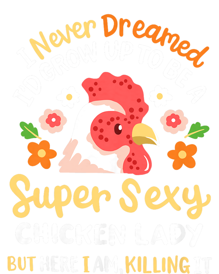 Funny Crazy Chicken Farmer Lady Women Funny Animal Chicken Lover Farmer Gifts Tall Sweatshirt