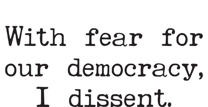 With Fear For Our Democracy I Dissent Crop Fleece Hoodie