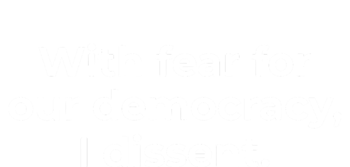 With Fear For Our Democracy I Dissent Funny Immunity Quote Womens Funnel Neck Pullover Hood