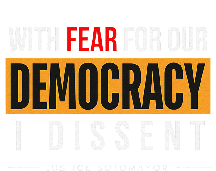 With Fear For Our Democracy Bold Statement Tank Top