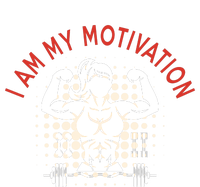 I Am My Motivation Fitness Graphic Dry Zone Grid Polo