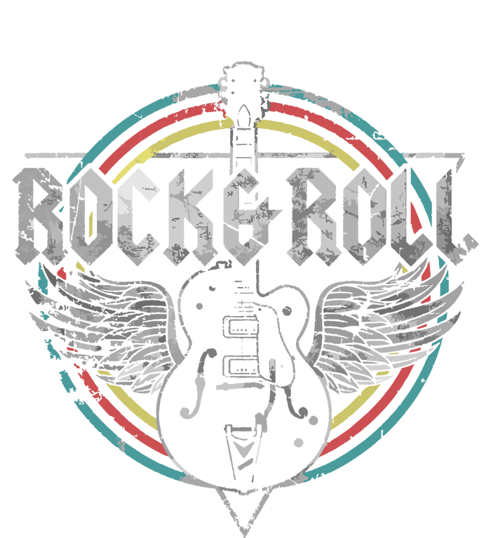 Rock Roll Guitar Wings Music T-Shirt