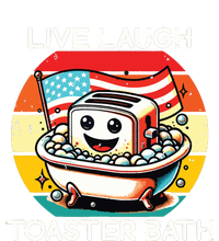 Live Laugh Toaster Bath Funny Saying Usa Flag Toddler T-Shirt