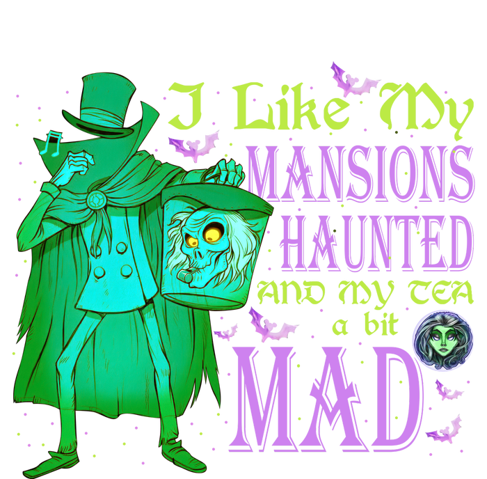 I Like My Mansions Haunted My Tea A Bit Mad Ghosts Madame Tote Bag