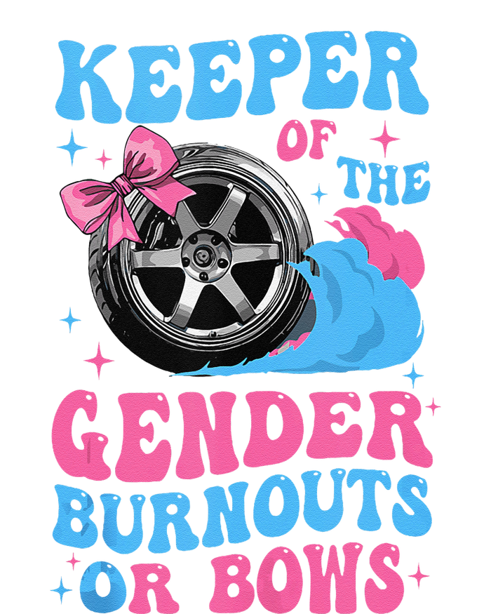 Burnouts Or Bows Funny Keeper Of Gender Baby Reveal Party T-Shirt