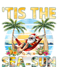 Tis The Sea Sun Christmas In July Santa Beach Summer Valucap Bio-Washed Visor