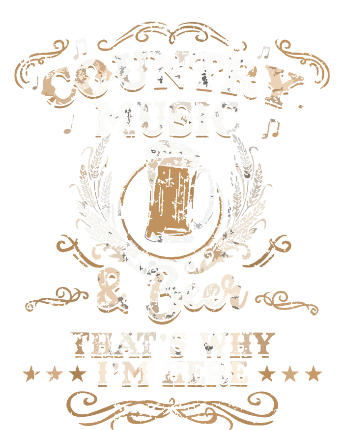 Vintage Country Music And Beer Thats Why Im Here Legends T-Shirt