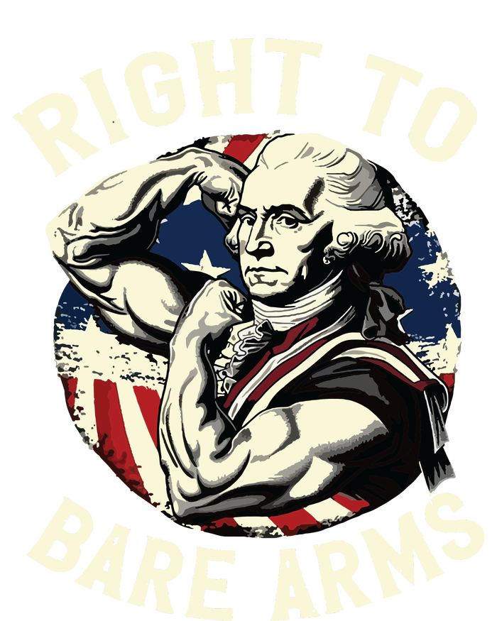 Right To Bare Arms 4th Of July Funny Gym George Washington City Backpack