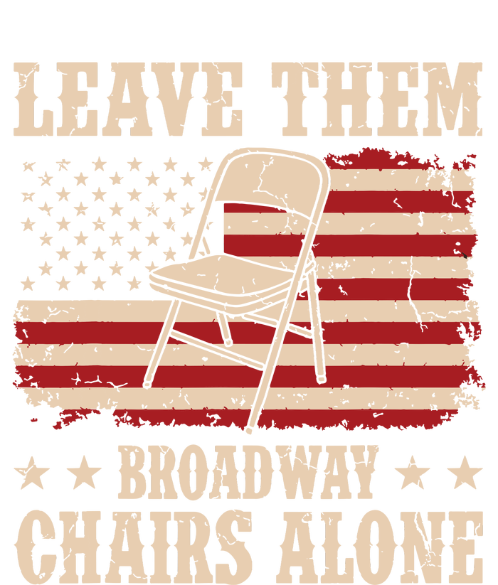 Leave Them Broadway Chairs Alone Vintage Us Flag Softstyle Adult Sport Polo