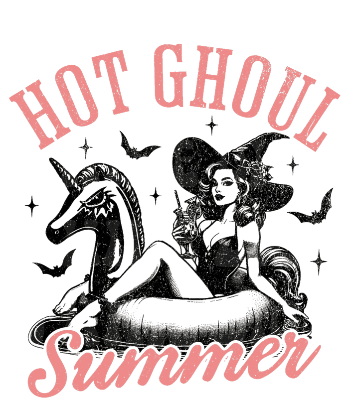 Funny Halloween Hot Ghoul Summer Summerween Ladies PosiCharge Competitor Racerback Tank