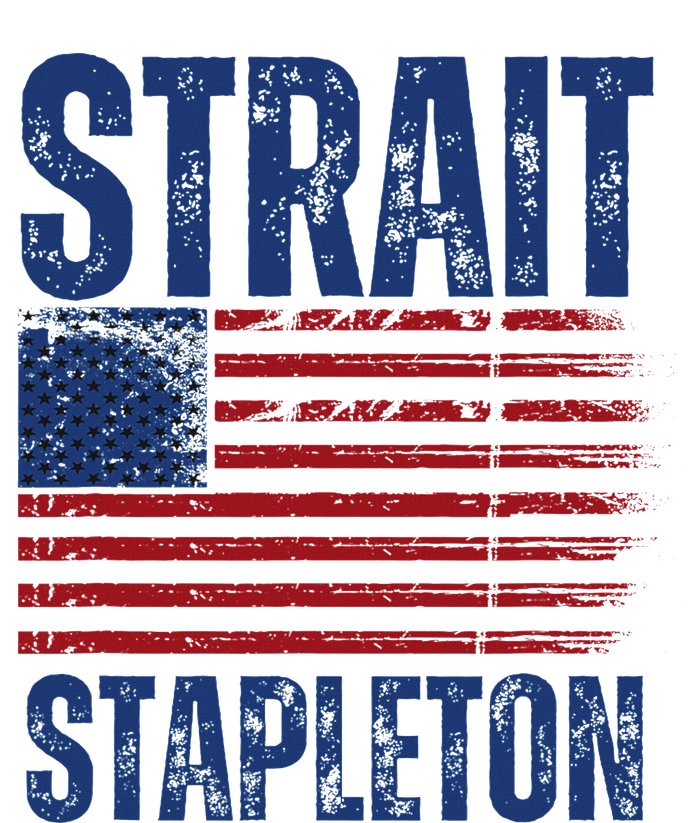 S.T.R.A.I.T S.T.A.P.L.E.T.O.N Patriotic American Flag Concert T-Shirt