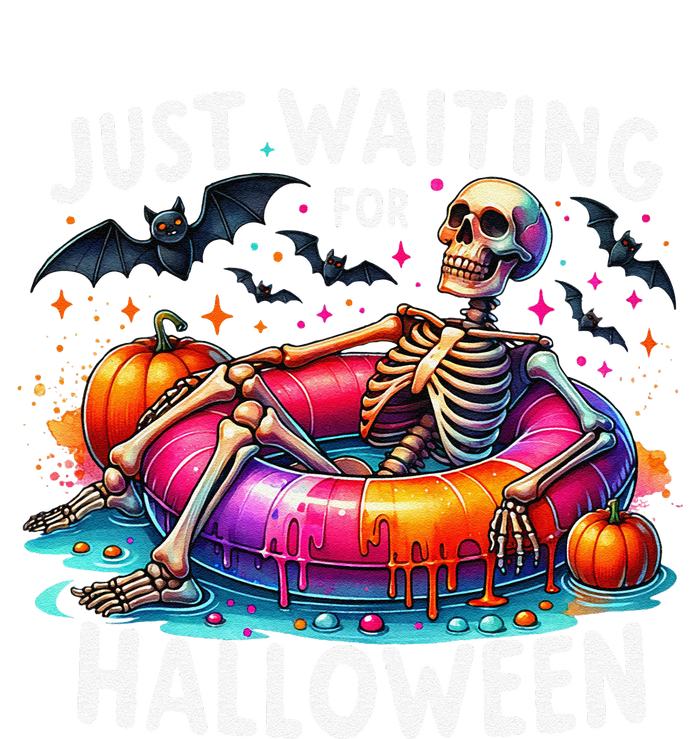 Skeleton Just Waiting For Halloween T-Shirt