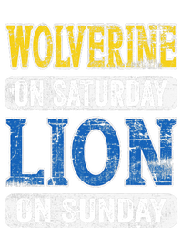 Wolverine On Saturday Lion On Sunday Funny Cool Comfort Performance Bucket Hat