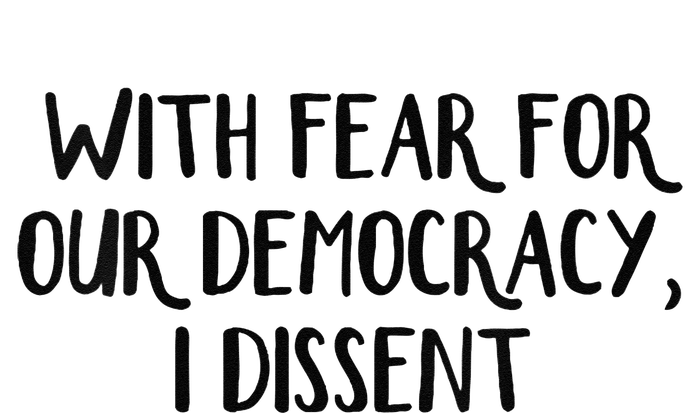 With Fear For Our Democracy I Dissent T-Shirt