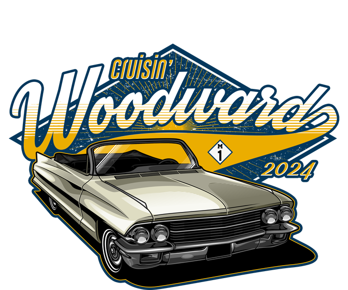 Cruisin Woodward 1962 Cadillac Coupe 2024 T-Shirt