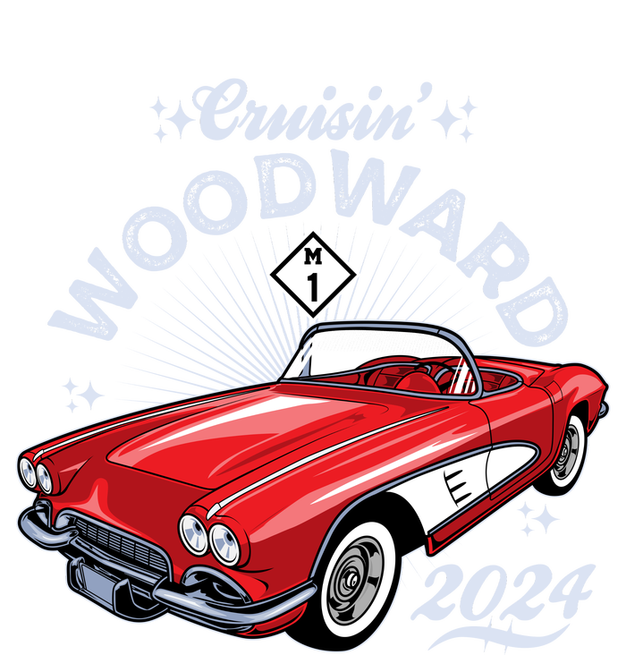 Cruisin Woodward 2024 1961 Chevrolet Corvette Bumper Sticker