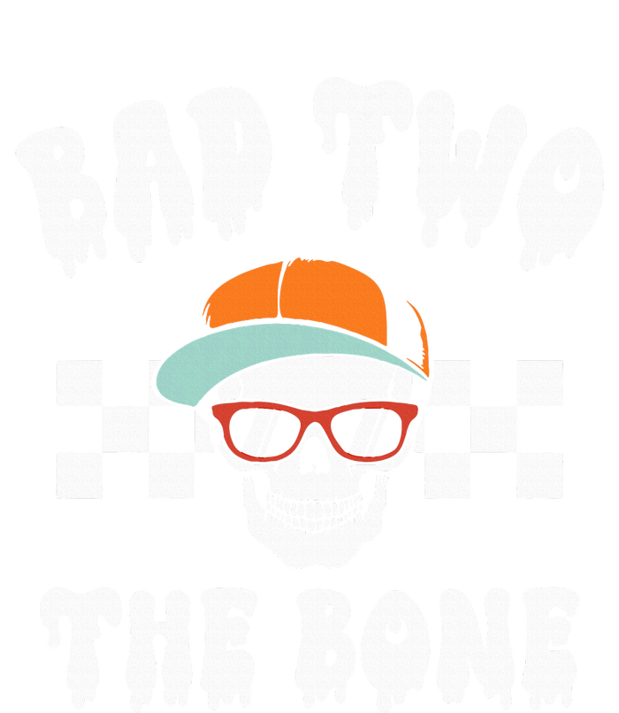 Bad To The Bone Skeleton Halloween Two Birthday Performance Long Sleeve Polo