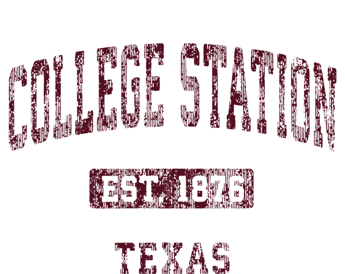 College Station Texas Tx Vintage Athletic Sports Design T-Shirt