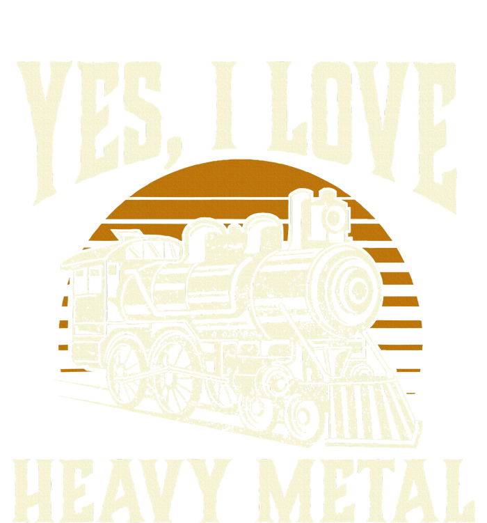 Yes I Love Heavy Metal Train Lover Railroad Railway Tank Top