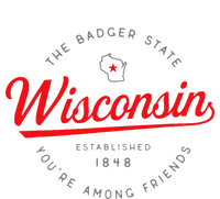 Wisconsin Wi Badger State YouRe Among Friends In Wisconsin Women's Perfect Tri Tunic Long Sleeve Shirt